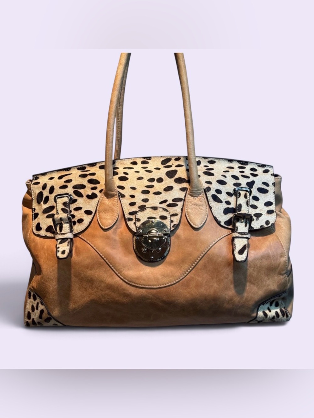 Elegant and spacious Tan Tote Bag
